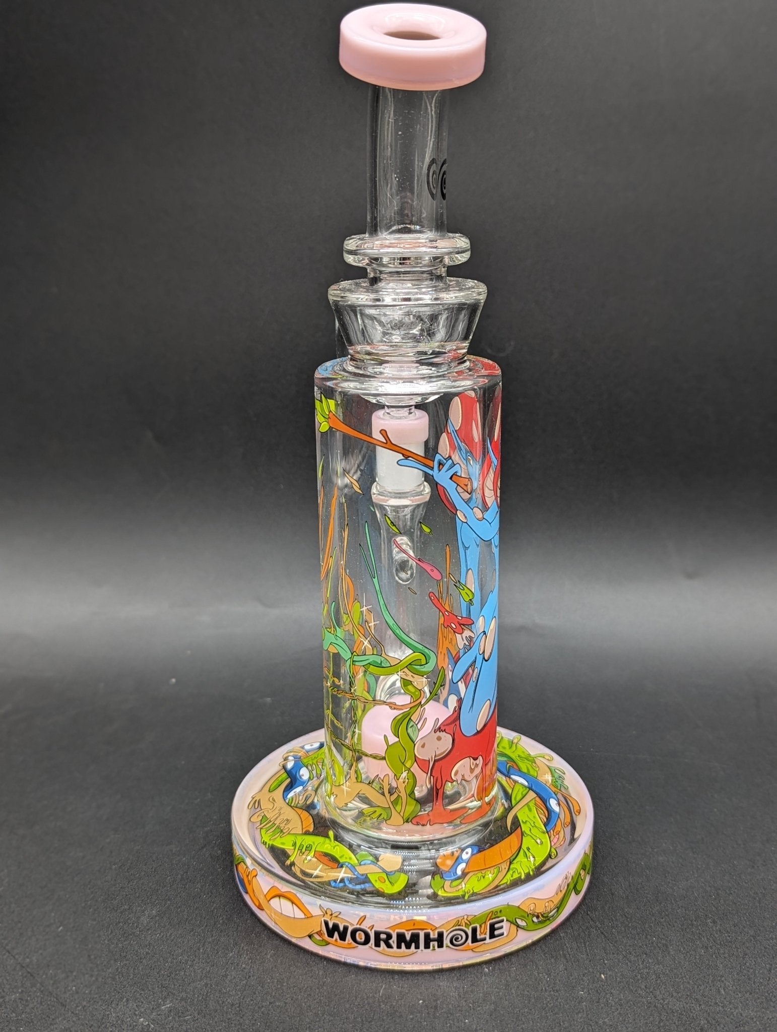 Wormhole Glass - Mushroom Elf 9″ Bong - Meech Madness Smoke Shop