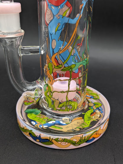 Wormhole Glass - Mushroom Elf 9″ Bong - Meech Madness Smoke Shop