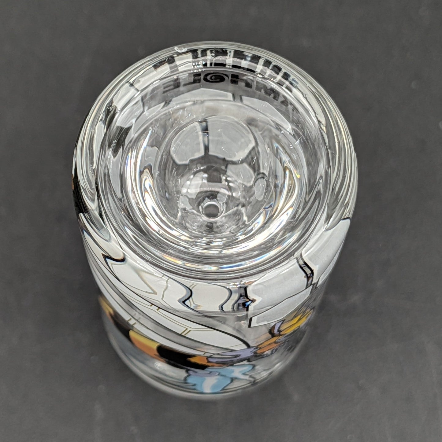 Wormhole Glass "Robo-Bees" Long Bowl 14mm-Avernic Smoke Shop
