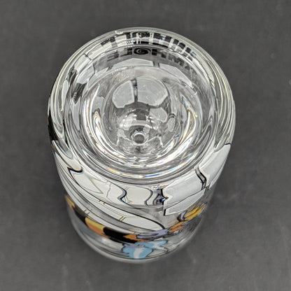 Wormhole Glass "Robo-Bees" Long Bowl 14mm-Avernic Smoke Shop