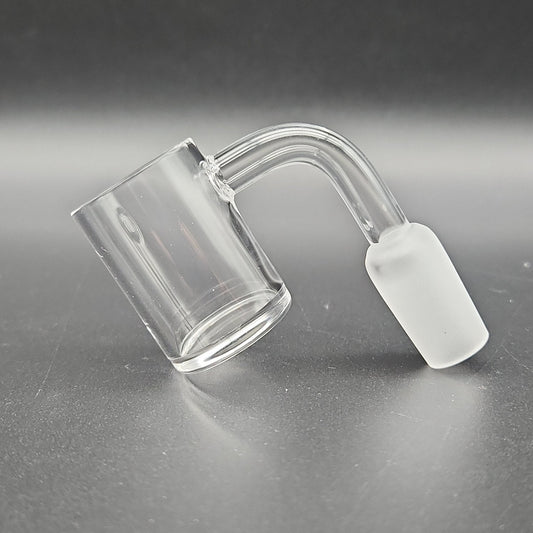 XL Flat Top Bucket Banger 14mm Male - Frosted - Meech Madness Smoke Shop