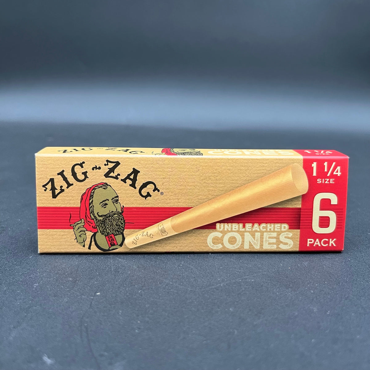 Zig Zag Unbleached Cones | 1 1/4 | 6pc-Meech Madness Smoke Shop